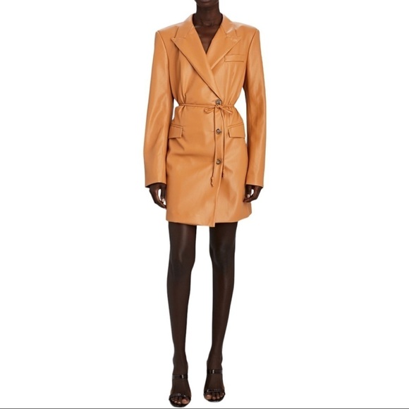 NWT NANUSHKA Remi Vegan Leather Blazer Dress - Picture 1 of 9